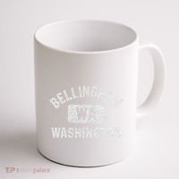 Bellingham Wa Washington Gym Style Distressed White Print Coffee Mug thumb 1