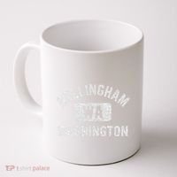 Bellingham Wa Washington Gym Style Distressed White Print Coffee Mug thumb 0
