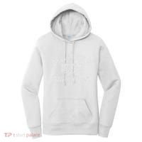 Bellingham Wa Washington Gym Style Distressed White Print Women's Hoodie thumb 0