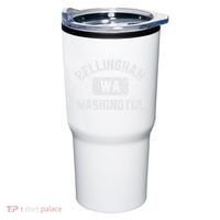 Bellingham Wa Washington Gym Style Distressed White Print Tumbler thumb 0