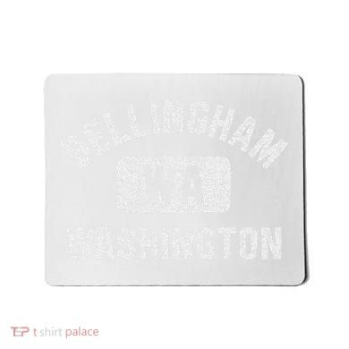 Bellingham Wa Washington Gym Style Distressed White Print Mousepad