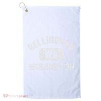 Bellingham Wa Washington Gym Style Distressed White Print Golf Towel thumb 0
