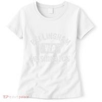 Bellingham Wa Washington Gym Style Distressed White Print Women's T-Shirt thumb 0