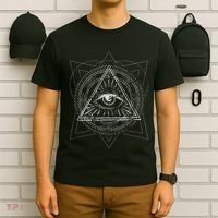 Blackcraft Wiccan Witch Sacred Geometry Eye Occult T-Shirt thumb 6