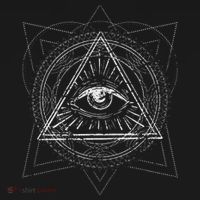 Blackcraft Wiccan Witch Sacred Geometry Eye Occult Coaster thumb 2