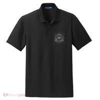Blackcraft Wiccan Witch Sacred Geometry Eye Occult Dry Zone Grid Polo thumb 0