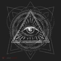 Blackcraft Wiccan Witch Sacred Geometry Eye Occult Hat thumb 2
