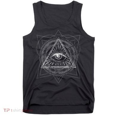 Blackcraft Wiccan Witch Sacred Geometry Eye Occult Tank Top