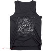 Blackcraft Wiccan Witch Sacred Geometry Eye Occult Tank Top thumb 0