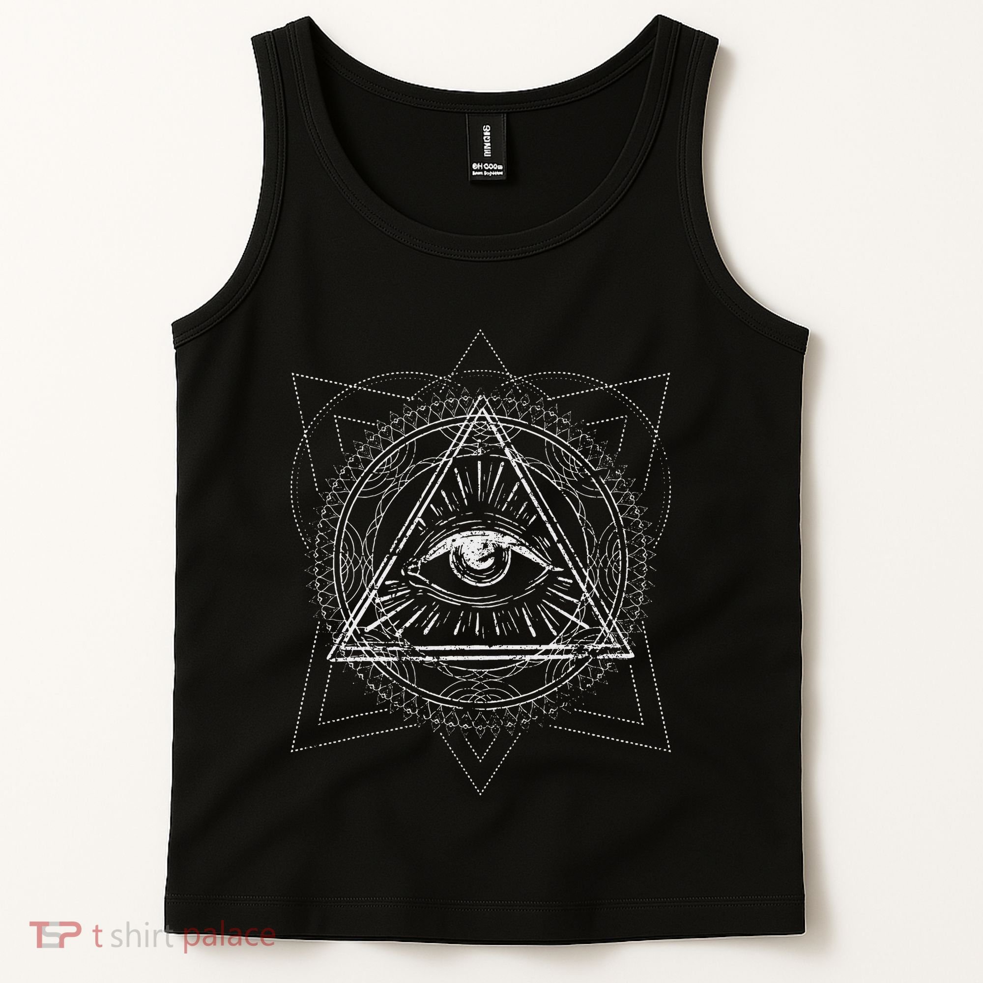 Blackcraft Wiccan Witch Sacred Geometry Eye Occult Tank Top