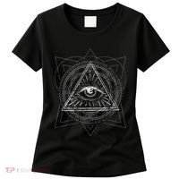 Blackcraft Wiccan Witch Sacred Geometry Eye Occult Women's T-Shirt thumb 0