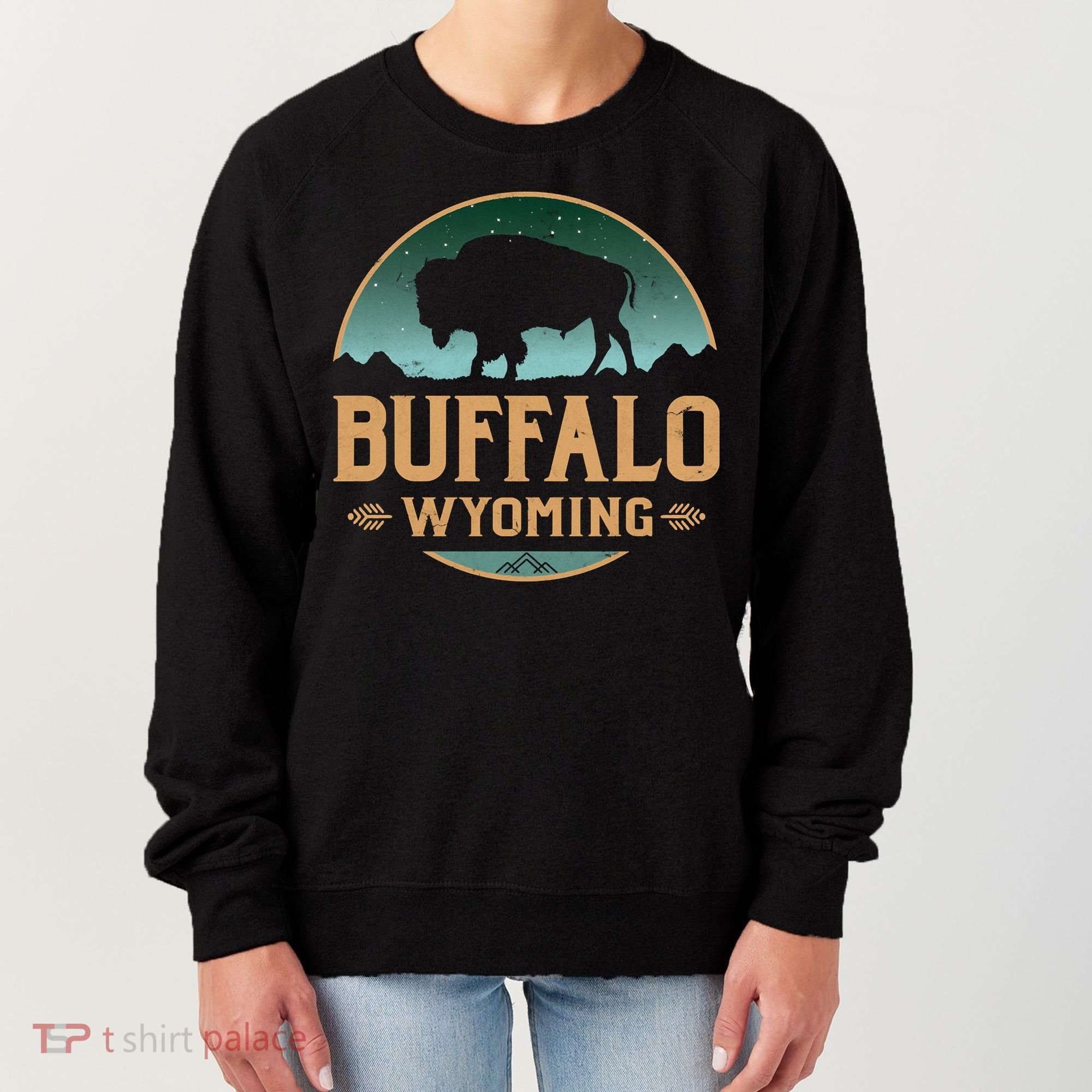 Buffalo Wyoming WY Buffalo Bison Women's Sweatshirt