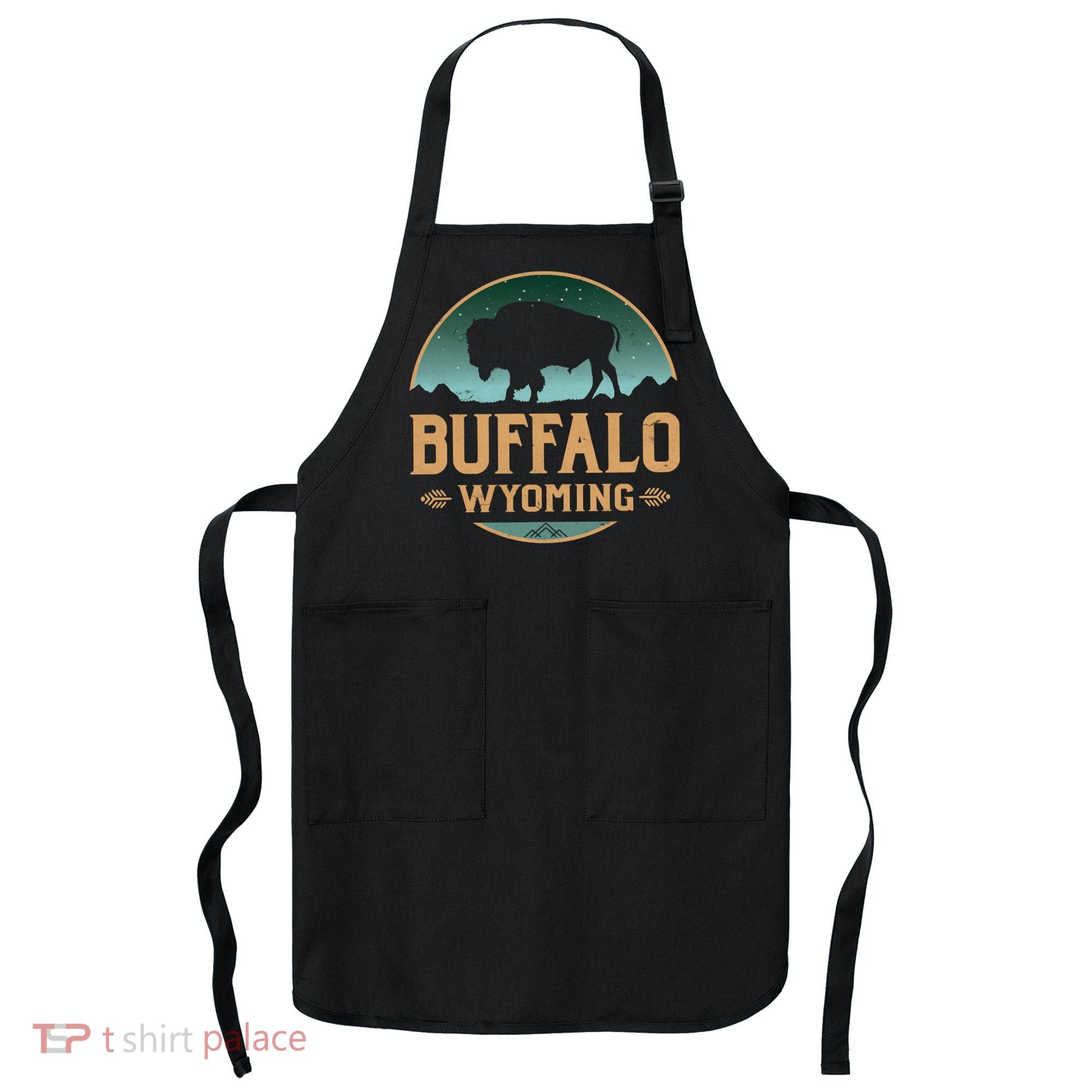 Buffalo Wyoming WY Buffalo Bison Apron