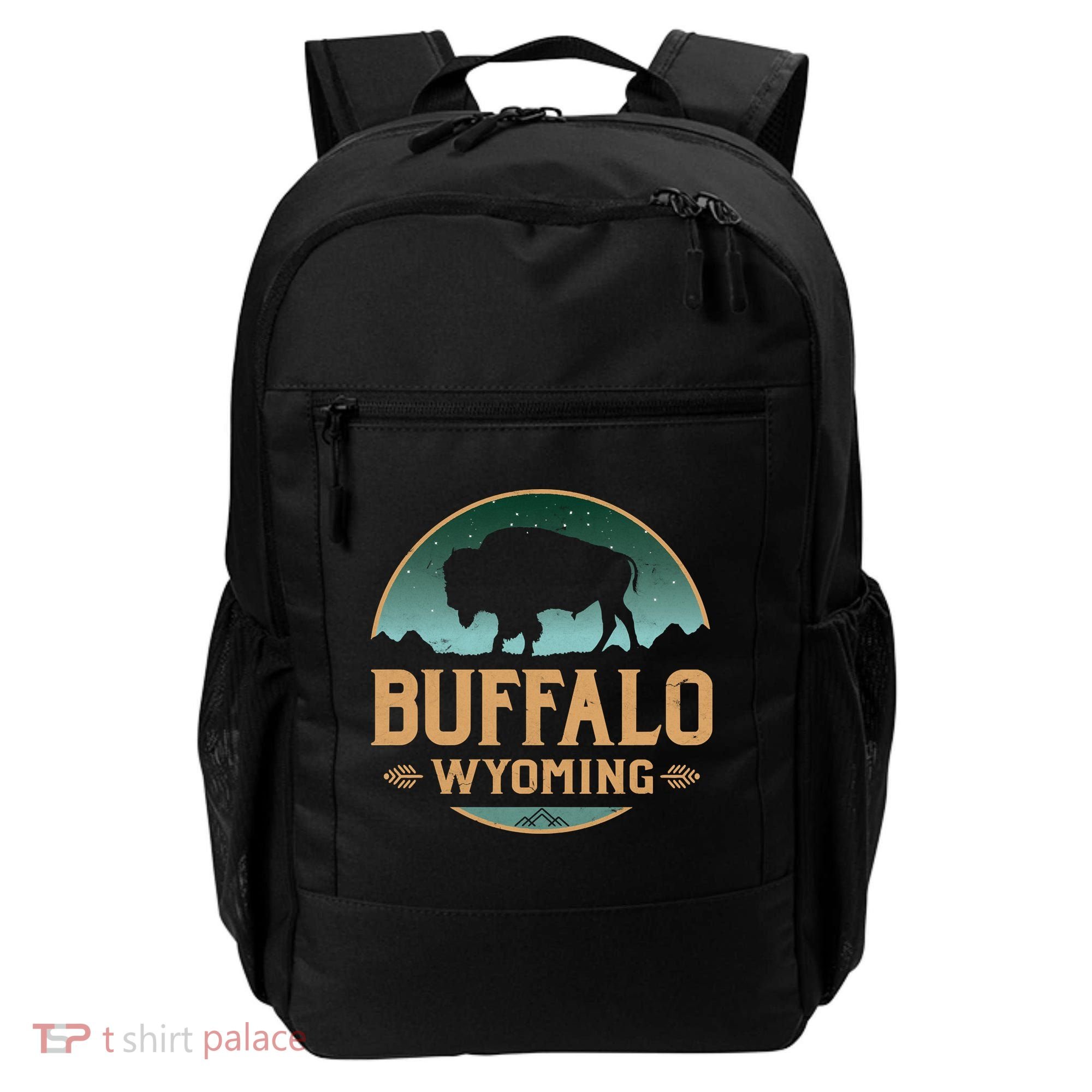 Buffalo Wyoming WY Buffalo Bison Backpack