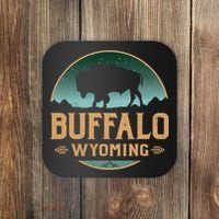Buffalo Wyoming WY Buffalo Bison Coaster thumb 0