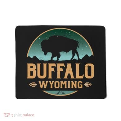 Buffalo Wyoming WY Buffalo Bison Mousepad