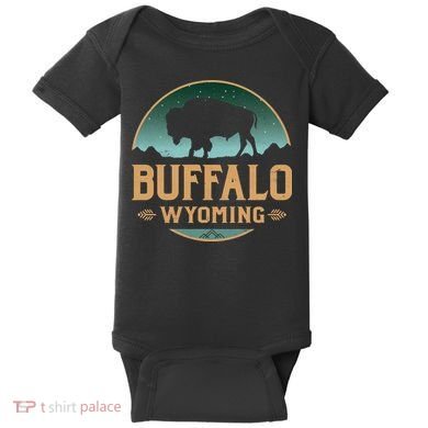 Buffalo Wyoming WY Buffalo Bison Baby Bodysuit