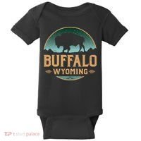 Buffalo Wyoming WY Buffalo Bison Baby Bodysuit thumb 0