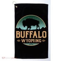 Buffalo Wyoming WY Buffalo Bison Golf Towel thumb 0