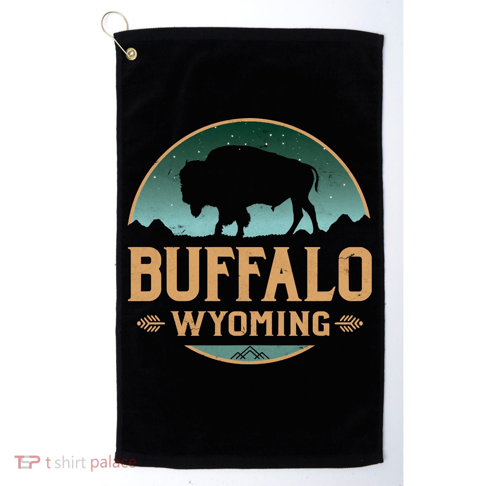 Buffalo Wyoming WY Buffalo Bison Golf Towel