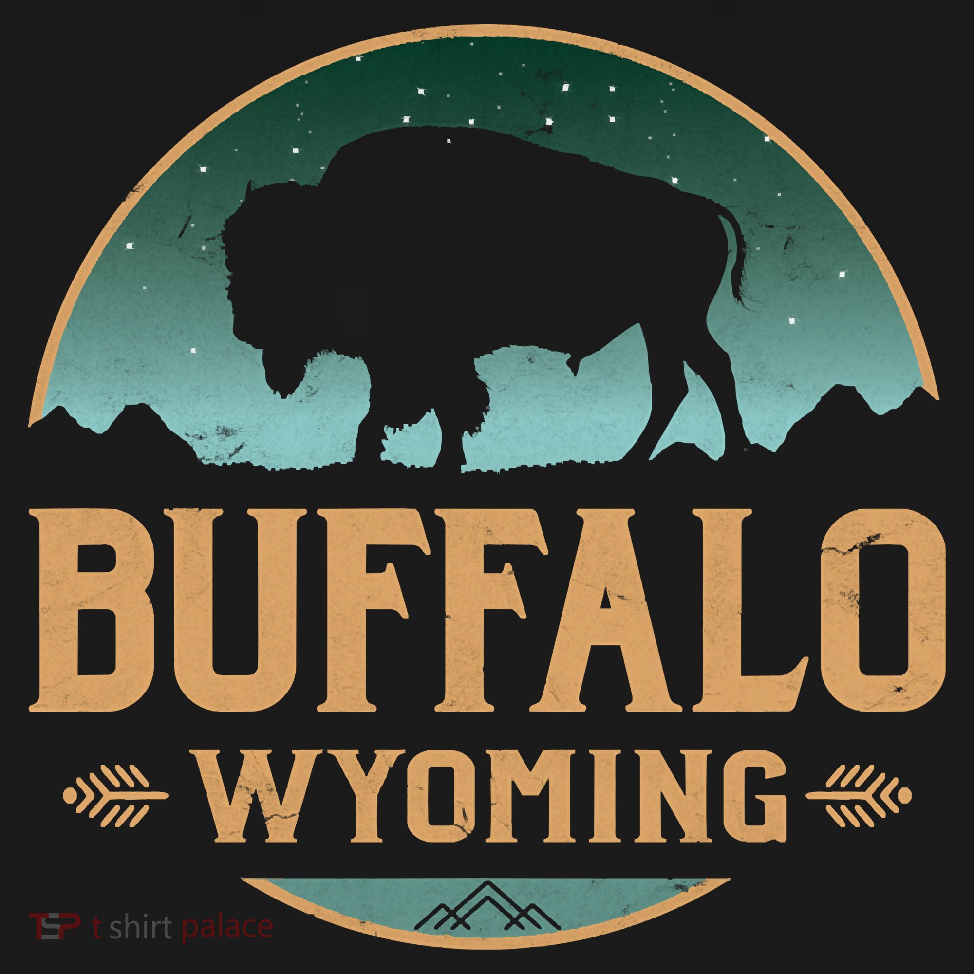Buffalo Wyoming WY Buffalo Bison Visor