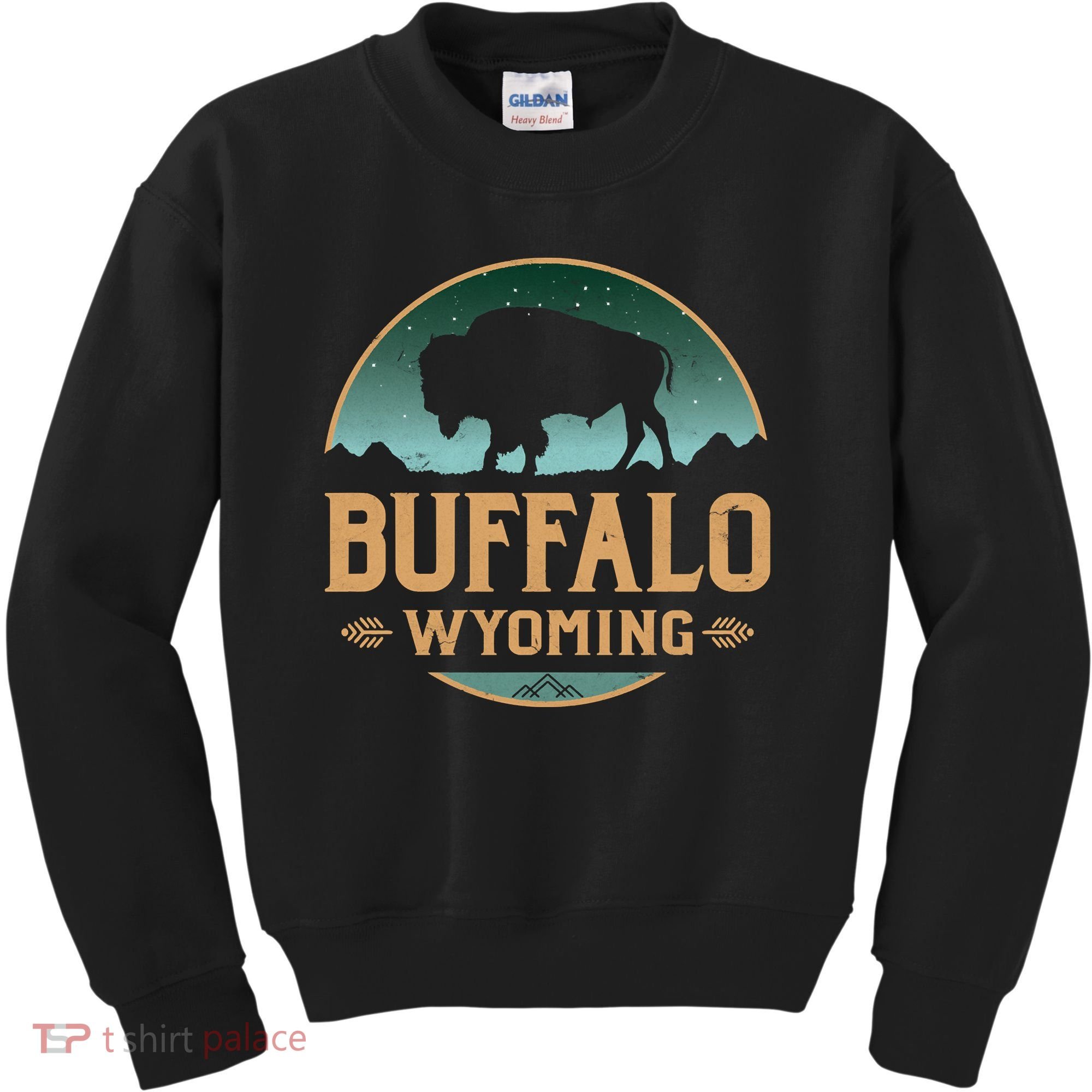 Buffalo Wyoming WY Buffalo Bison Kids Sweatshirt