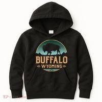 Buffalo Wyoming WY Buffalo Bison Kids Hoodie thumb 0