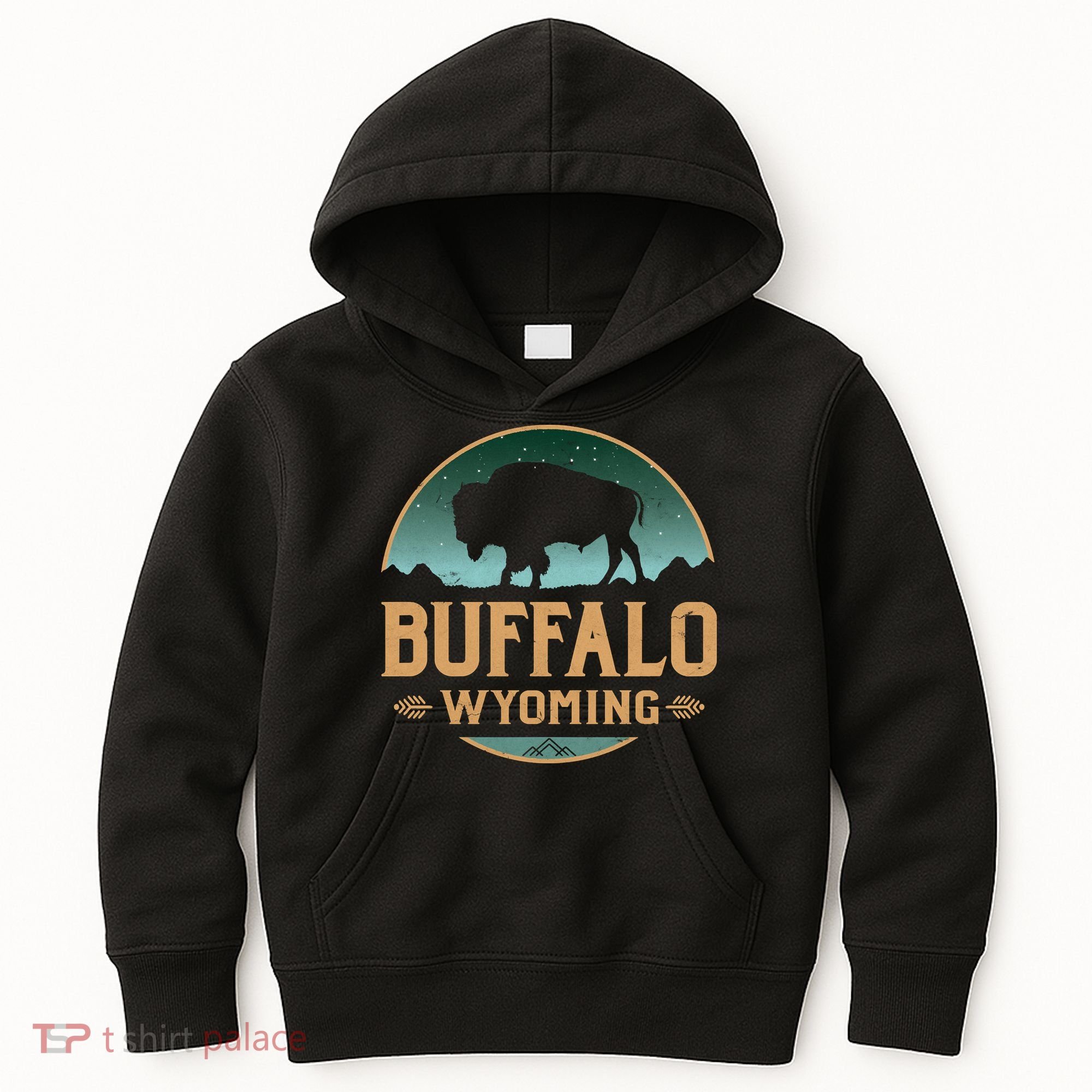 Buffalo Wyoming WY Buffalo Bison Kids Hoodie