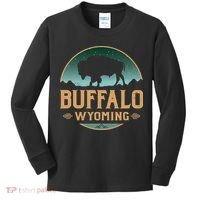 Buffalo Wyoming WY Buffalo Bison Kids Long Sleeve Shirt thumb 0