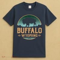 Buffalo Wyoming WY Buffalo Bison T-Shirt thumb 4