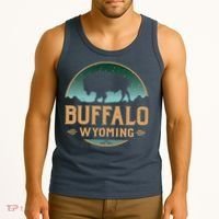 Buffalo Wyoming WY Buffalo Bison Tank Top thumb 3