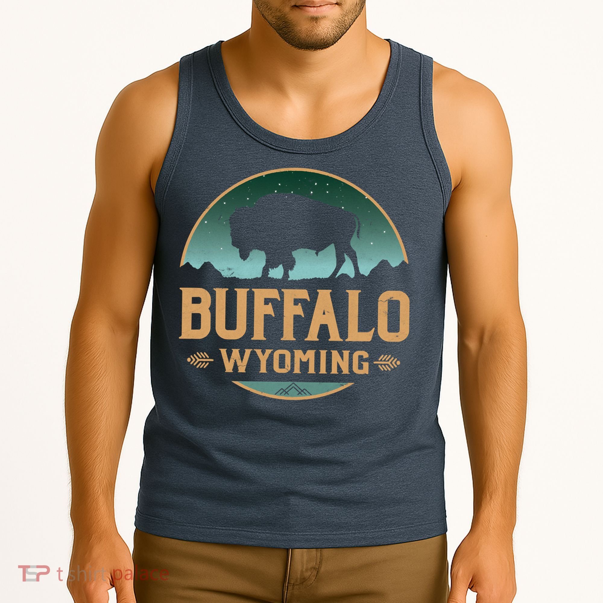 Buffalo Wyoming WY Buffalo Bison Tank Top