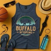 Buffalo Wyoming WY Buffalo Bison Tank Top thumb 4