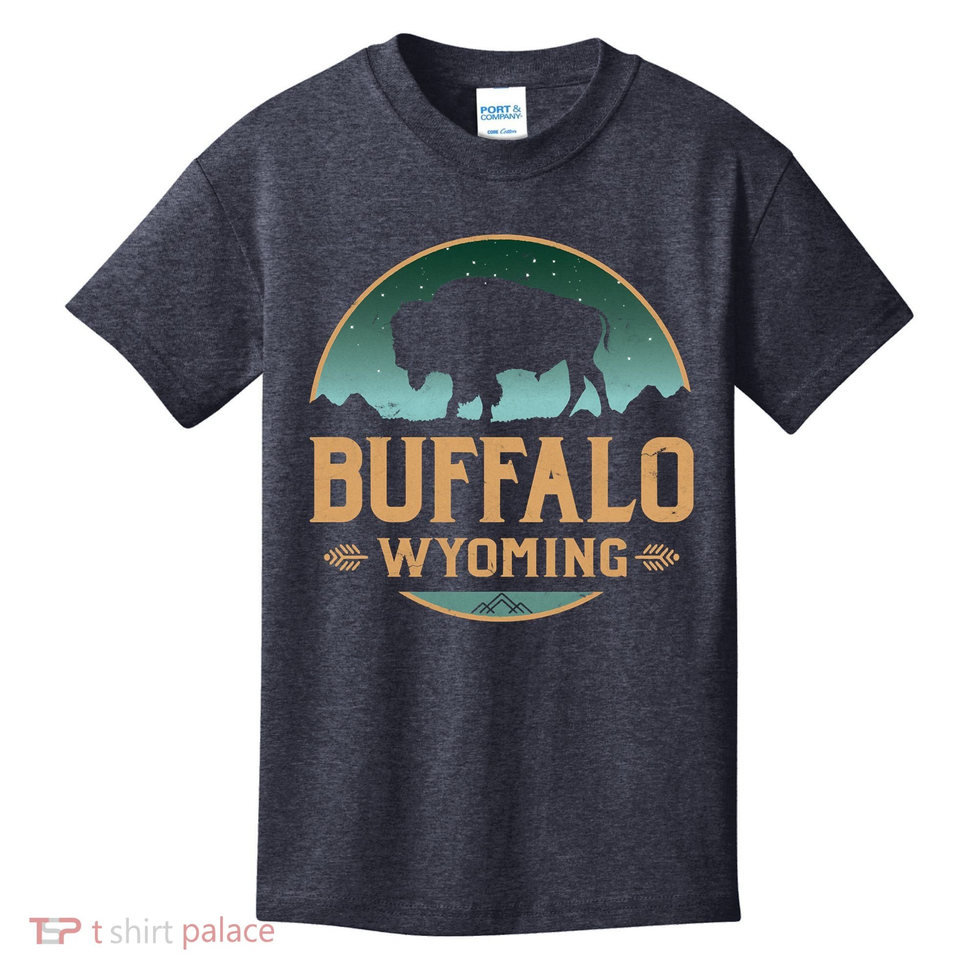 Buffalo Wyoming WY Buffalo Bison Kids T-Shirt