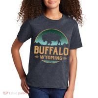 Buffalo Wyoming WY Buffalo Bison Kids T-Shirt thumb 2