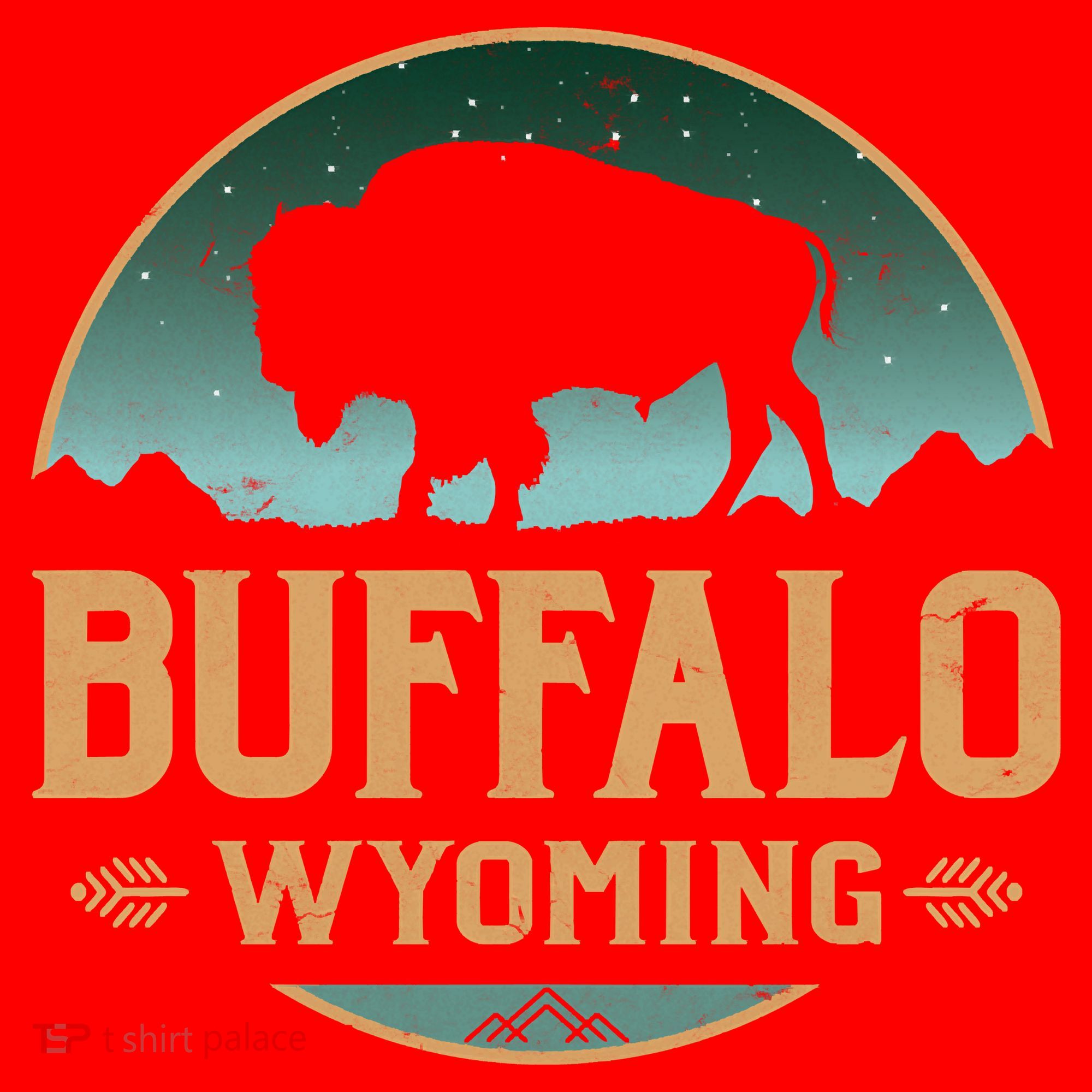 Buffalo Wyoming WY Buffalo Bison Santa Hat