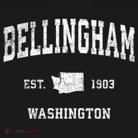 Bellingham Washington Wa Vintage Sports T-Shirt thumb 7