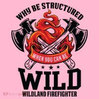 Be Wild Wildland Firefighter Axe And Mask Funny Gift Coaster thumb 2