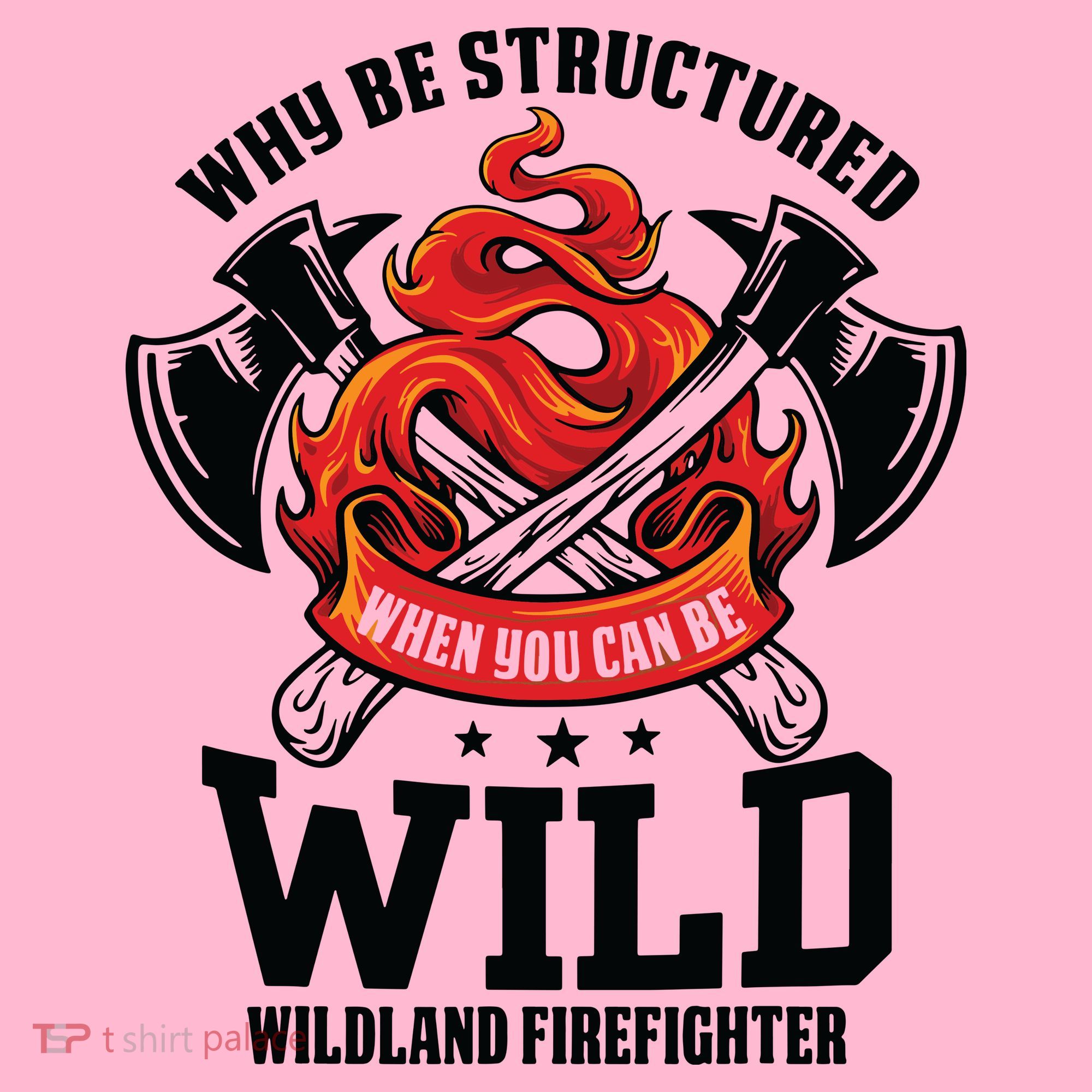 Be Wild Wildland Firefighter Axe And Mask Funny Gift Coaster