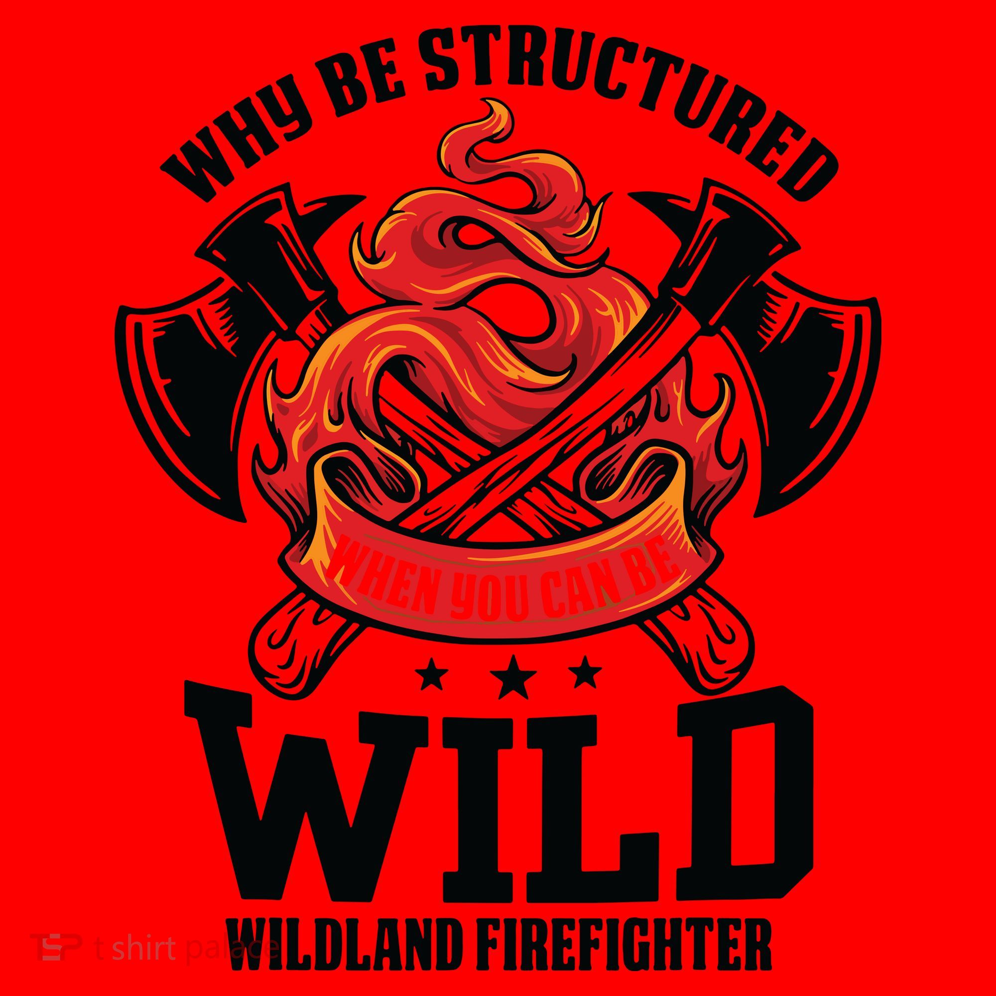Be Wild Wildland Firefighter Axe And Mask Funny Gift Santa Hat