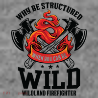 Be Wild Wildland Firefighter Axe And Mask Funny Gift Toddler Hoodie thumb 2