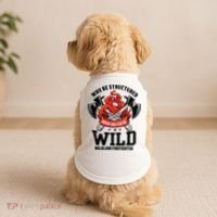 Be Wild Wildland Firefighter Axe And Mask Funny Gift Doggie Tank thumb 2