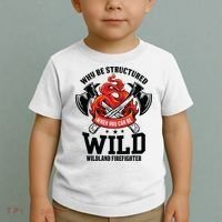 Be Wild Wildland Firefighter Axe And Mask Funny Gift Toddler T-Shirt thumb 2