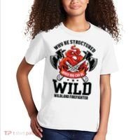 Be Wild Wildland Firefighter Axe And Mask Funny Gift Kids T-Shirt thumb 2
