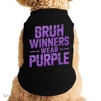 Bruh Winners Wear Purple Doggie Tank thumb 0