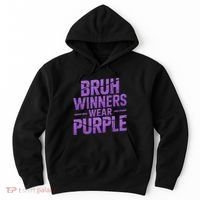 Bruh Winners Wear Purple Hoodie thumb 0