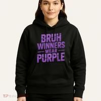 Bruh Winners Wear Purple Hoodie thumb 5