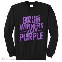 Bruh Winners Wear Purple Sweatshirt thumb 0