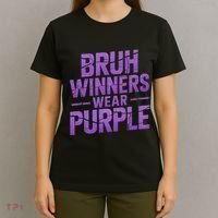 Bruh Winners Wear Purple T-Shirt thumb 4
