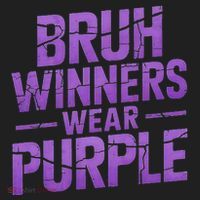 Bruh Winners Wear Purple Beanie thumb 2